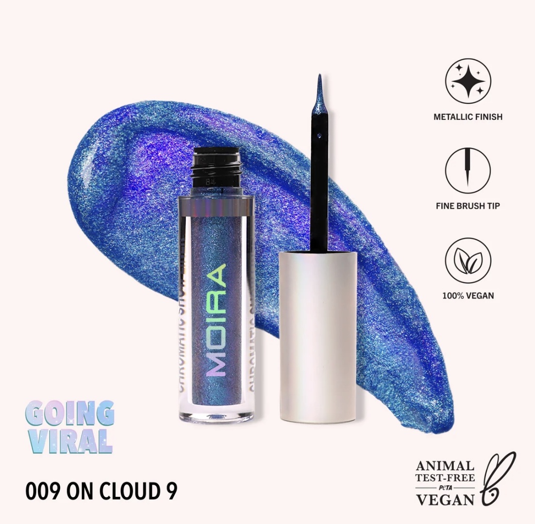 MOIRA Chromatic Show Liner подводка синий 009, On Cloud 9