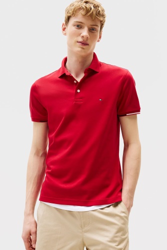Поло Tommy Hilfiger красный