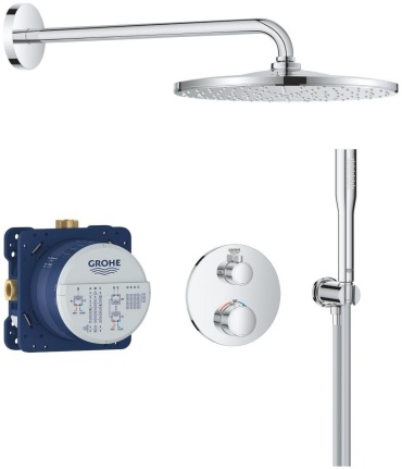 Grohe душевой набор (гарнитур) 34869000 *Набор для комплектации душа GROHE Grohtherm 310, хром, нержавеющая сталь
