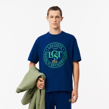 Футболка LACOSTE темно-синий