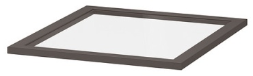 IKEA полка KOMPLEMENT, 46x57 см, стекло, 1 шт