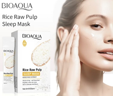 Маска для лица Bioaqua ночная С экстрактом риса 20 шт