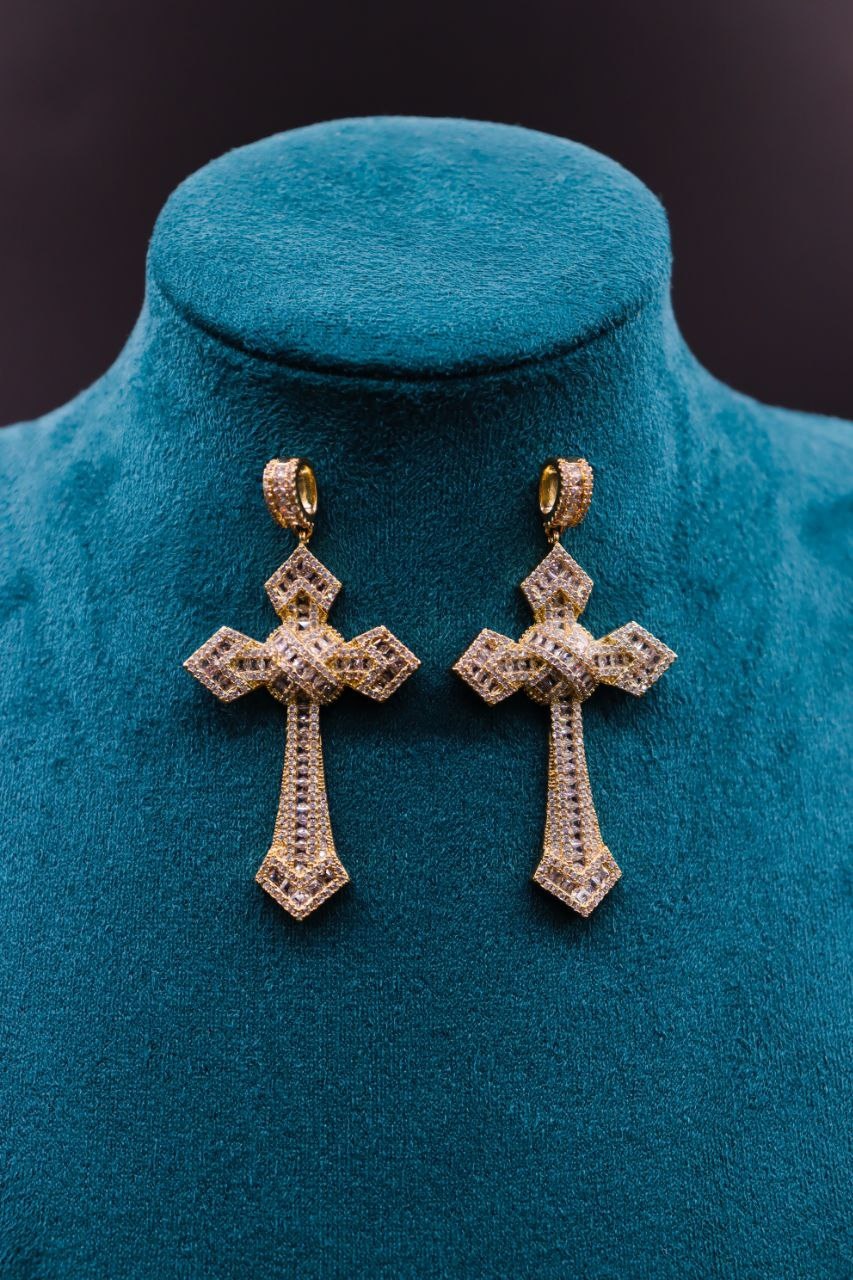 Серьги Fashion Jewelry медицинская сталь, цирконий