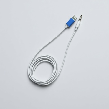 Кабель 3.5 мм jack (M), Lightning, 1 м, 78901 белый