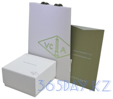 Футляр для украшений Коробки Бренд Van Cleef & Arpels (Кулон) 365day.kz 1 шт, 15х12.5х5.5 см