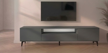 ТВ-тумба напольная Dream mebel Elegant-1, 180x45x35 см, темно-серый