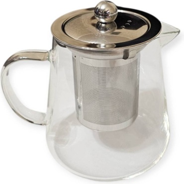 Чайник TEA POT C-75/1 0.75 л, нержавеющая сталь, стекло