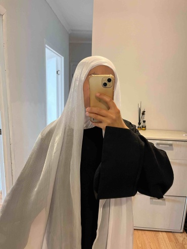 Шарф Tasnim_muslim_collection органза 180 x 60 см