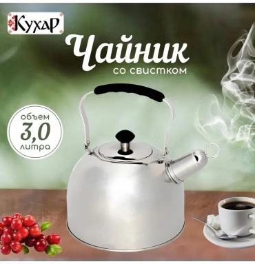 Чайник 453238942 3 л, сталь