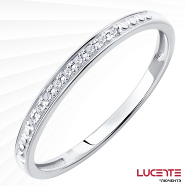 Lucente Бриллианты Якутии RIN-LU-585-078447-19 размер 19 вес 0.94 г золото, бриллиант