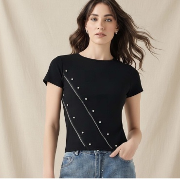 Костюм повседневный Zhanat Moda черный, серебристый