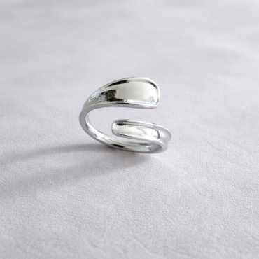 Кольцо ARUNA JEWERLY JZ7017 размер регулируемый металл, без вставок, серебристый