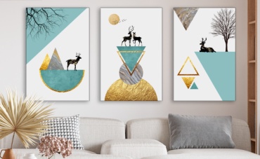 Room Art KZ модульная картина Скандинавский постер абстрактный олень 180x90 см