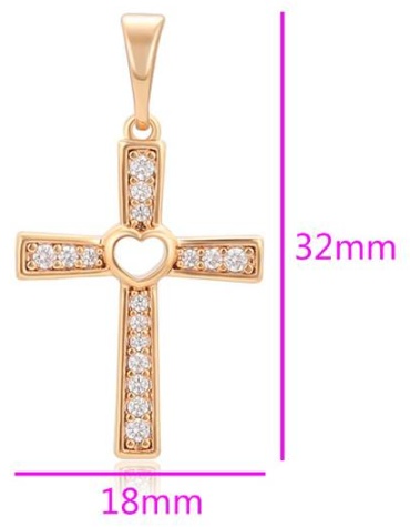 Подвеска Xuping Jewelry медицинская сталь, фианит