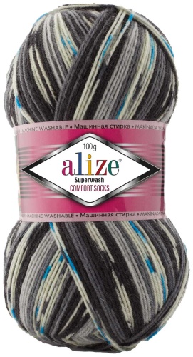 Моток Alize Superwash Comfort 7650 мультиколор 420 м 100 г