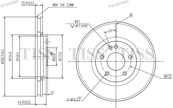 JD Диск Тормозной JBD0008