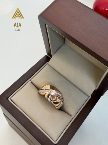 AIA GOLD AS-223 размер 19.5 вес 2.69 г золото, фианит