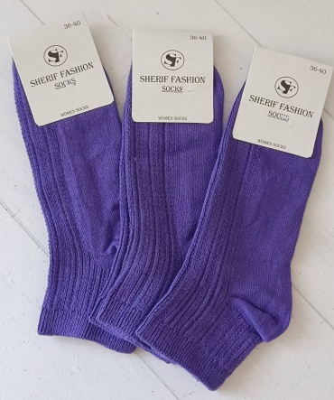 Носки Sherif fashion socks 3 пары фиолетовый 36-40