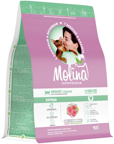 Molina для стерилиизованных курица 0.4 кг
