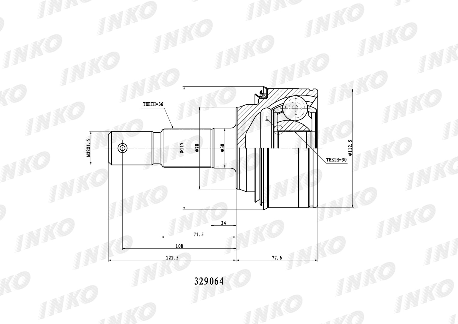 INKO шрус 329064