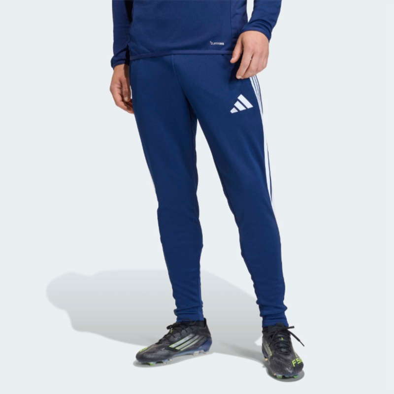 Спортивные брюки adidas белый, темно-синий