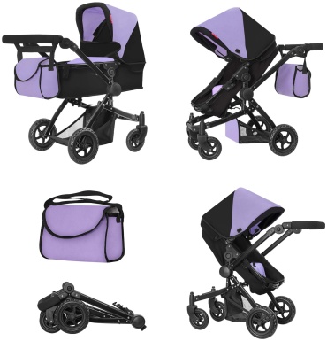 Коляска CARRELLO фиолетовый