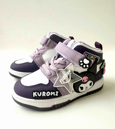 Кроссовки Kuromi белый, фиолетовый