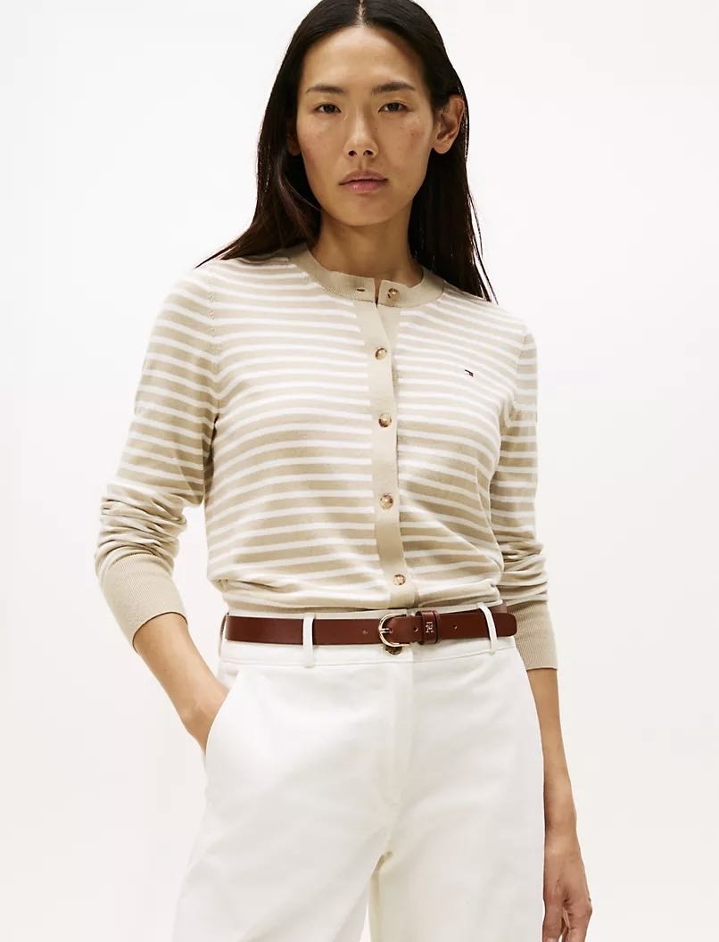 Кардиган Tommy Hilfiger белый, бежевый