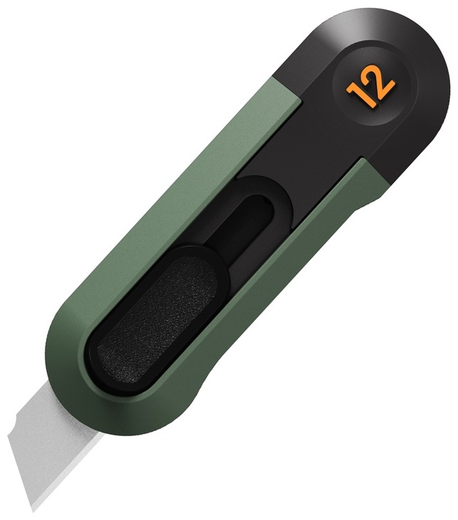 Канцелярский нож DELI HT4007L зеленый