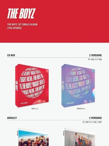 ONE HUNDRED THE BOYZ - The Sphere 1st Single Album RANDOM Version