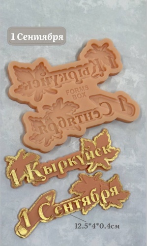 Силиконовый молд "1 Сентября" 12,5*4*0,4 см