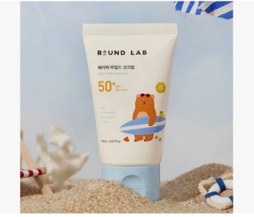 Round Lab крем Baby Mild Sunscreen SPF50+ PA++++ для лица, для зоны декольте 60 мл