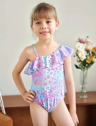Слитный купальник Baby Show голубой, розовый
