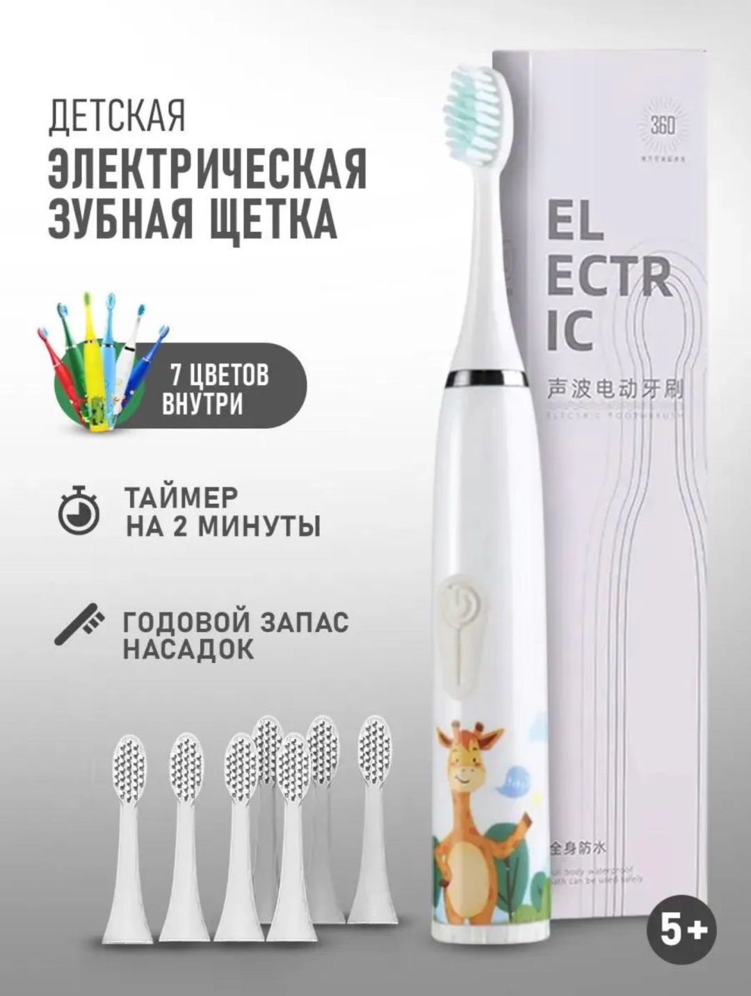 SMOL электрическая щетка Sm-zw01 щетина мягкая белый