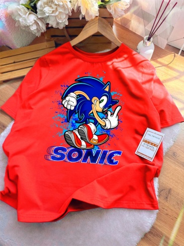 Футболка Соник Sonic TMH_TREND.KZ красный