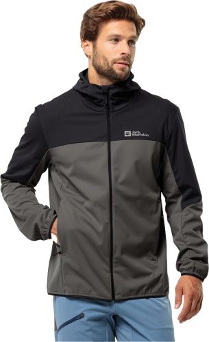 Демисезонная куртка Jack Wolfskin черный, серый