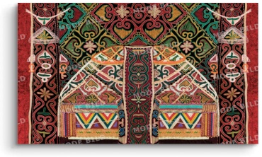 Mode Bild репродукция Ақ отау2 100x50 см