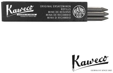 Грифель Kaweco Kaweco Pencil Leads Black 5.6 mm 5B - 3 pcs, 10000656, 5B, 3 шт, 5.6 мм