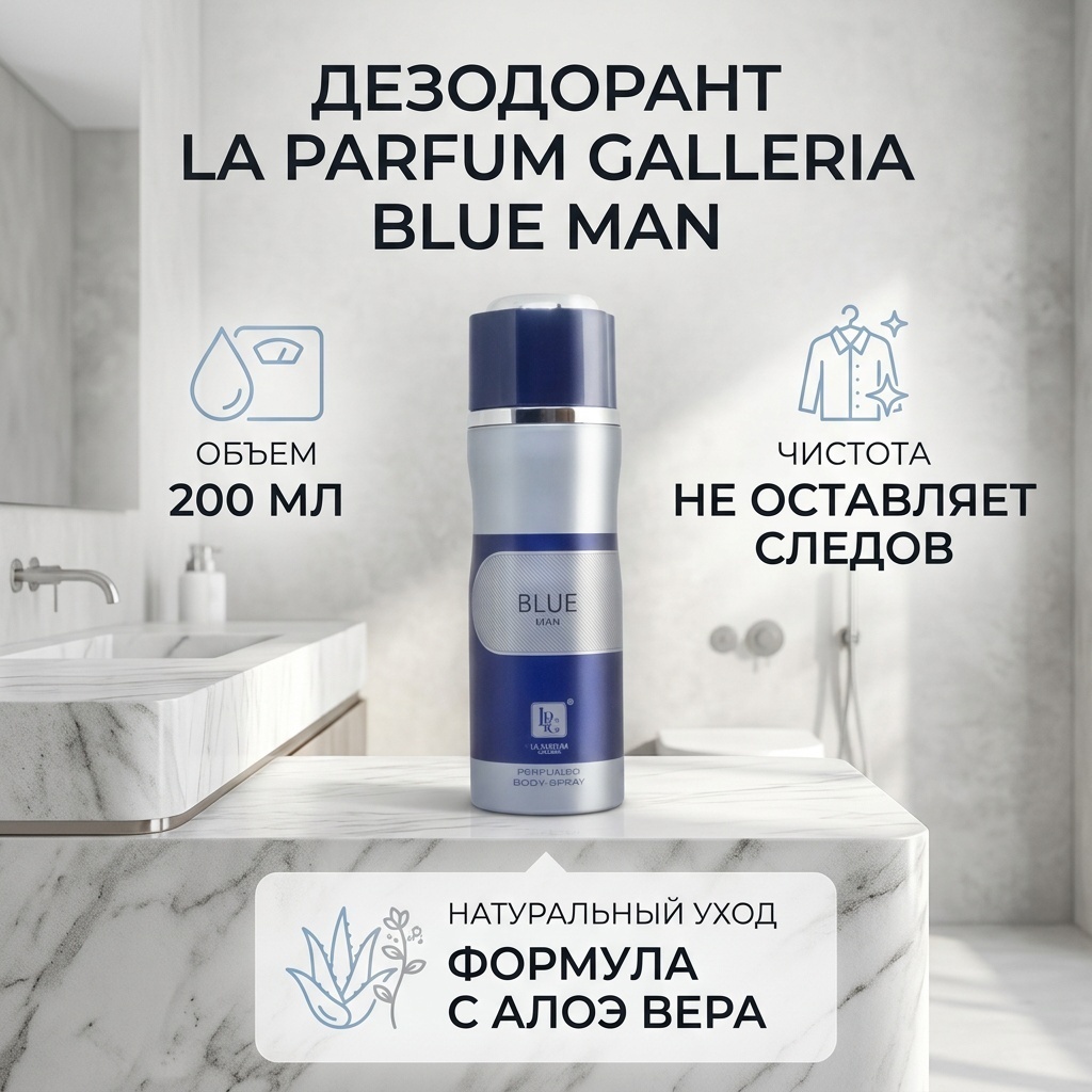 La Parfum Galleria Blue Man дезодорант для мужчин 200 мл