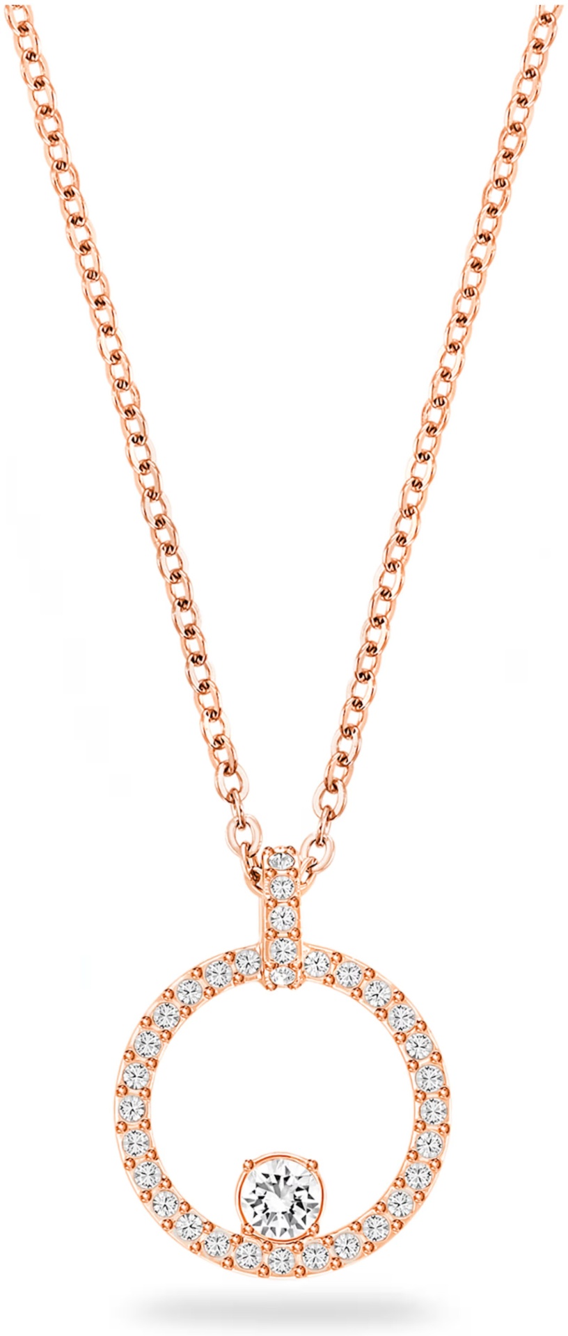 Цепь Swarovski длина 38 см бижутерный сплав кристаллы Swarovski