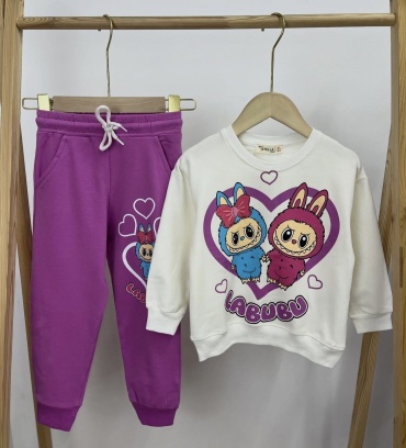 Комплект STELLA kids Лабубу белый, фуксия