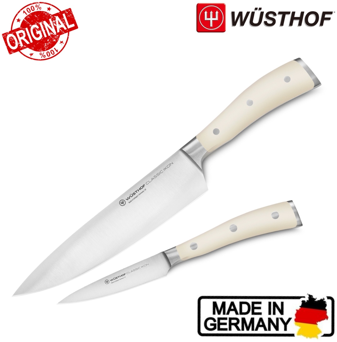 Набор ножей WUSTHOF Classic Ikon Creme, лезвие: углеродистая сталь 2 шт