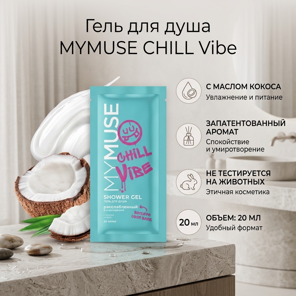 Grass My Muse Расслабленный и Отдохнувший гель 20 мл
