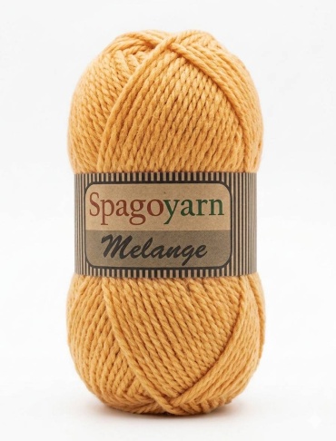 Моток Spagoyarn Melange 1542 Горчица 170 м 100 г