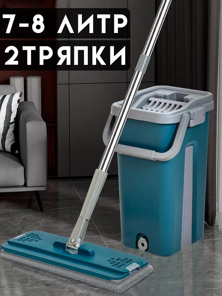 Швабра универсальная , материал насадки: микрофибра, фибра, черный