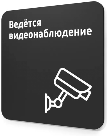 Табличка Ведется видеонаблюдение 18x18 см