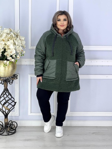 Зимняя куртка Lady Style зеленый