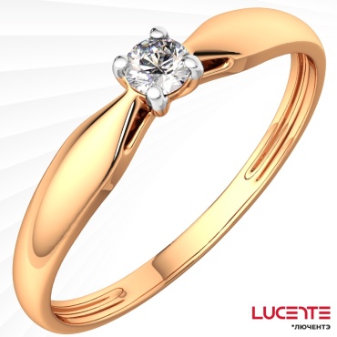 Lucente ZO-2101193.14K.R.ZZ_16 размер 16 вес 0.83 г золото, фианит