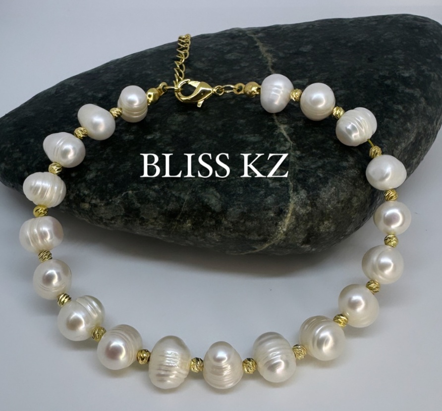 BLISS KZ длина 19 см натуральный камень, жемчуг, жемчуг