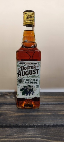 Doctor August настойка черёмуха коньяк 24% 0.5 л